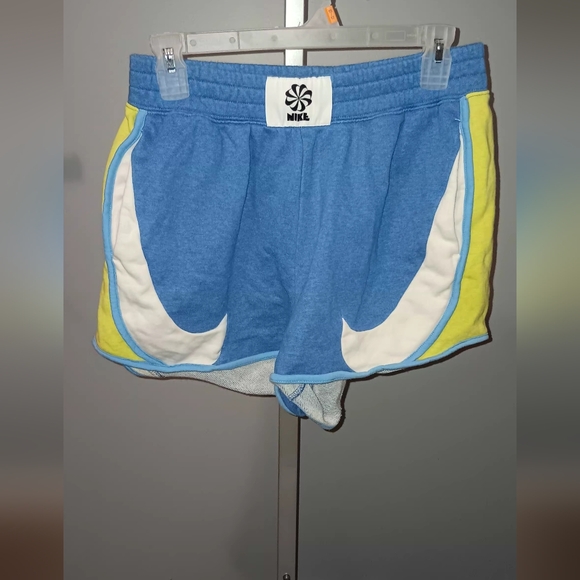Nike Blue Athletic Shorts with White Logo - Picture 1 of 6